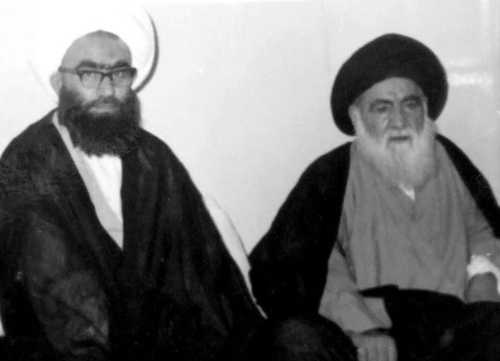 آیتاللهالعظمی حاج شیخ میرزاعلی غروی تبریزی و آیتالله سیدابوالقاسم خویی